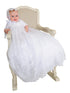 Baby Girls White Lillian Christening Gown Newborn-24M - SophiasStyle.com